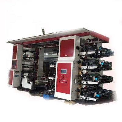 China Factory Stack 8 Color Letter Press Paper Bag Food Packaging Flexo Printing Machine for sale