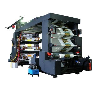 China Avaible Stack Type Roll To Roll 6 Color Flexo Printing Machine for sale