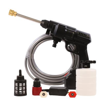 China 20v Cordless Car High Pressure Cleaner Car Cleanig Factory Power Portable Car Gasket Gun for sale