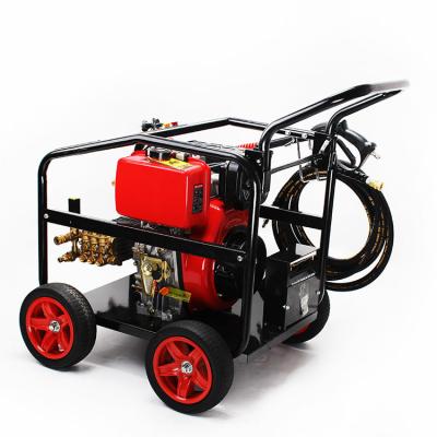 China 250bar Trailer Power Wash Machine Pressure Washer High Pressure Diesel Non-Toxic Car Critical Cleaning / Residue Free for sale