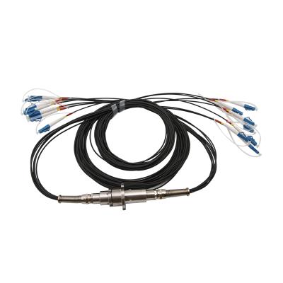 China 6-channel fiber optic slip ring, 300rpm, rating 65 or 67, power 23dBm from Max Optical IP LPFO-06N-A for sale