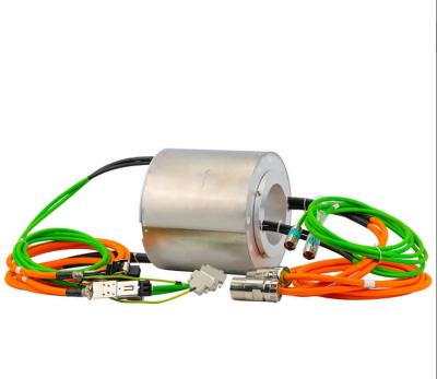 China Slip ring for cable reel 8 channel 30A 16 channel signal IP65 slip ring 380v LPT130-0830-16S for sale