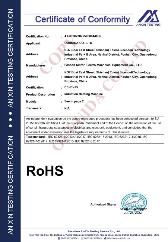 ROHS - OURUIDA CO.,LTD