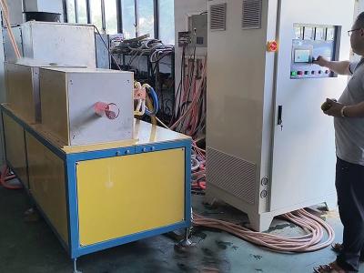 China Electricidad Horno de forja por inducción de 600 kW con sistema de enfriamiento por agua para engranajes en venta