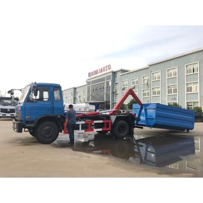 China Factory Hydraulic Pusher Truck Hook Lift Garbage Truck Arm Roll Garbage Truck for sale