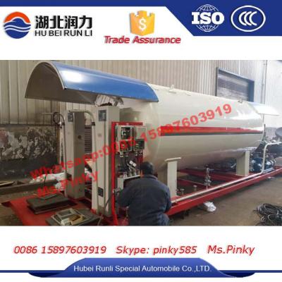 China 5MT LPG Home Kitchen Gas Filling Station 10000Liters LPG Skid Plant with Accounter and LPG Scale Printer 10000Liters for sale