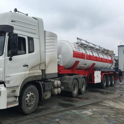 China Truck Trailer New30 m3 Vacuum Sewage Tank Truck Semi Trailer for sale