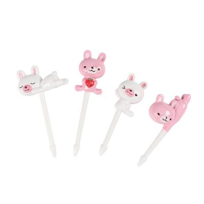 China Children's Honey Fork Plastic Forks Amazon Disposable Food Fruit Picks Forks Kids Eco Friendly Tableware for sale