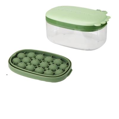 China Viable Professional Made With Round Lid Silicone Ice Hockey Mold Ice Cube Tray Ice Cube Tray Silicone for sale