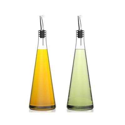 China Simply Quality Assured Price Discounted Olive Oil Vinegar Dispensers Set of 2 Glass Bottles Olive Oil Dispenser Bottle Set for sale