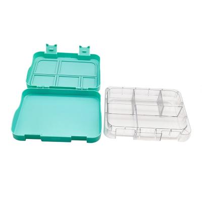 China Factory Outlet Portable Single Layer PP Microwavable Bento Box Lunch Kids Lunch Box for sale