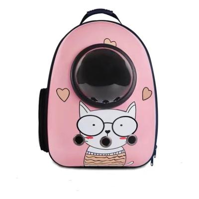 China Hot Sale Pet Carrier Cat Carrier Portable Breathable Capsule Window Backpack Viable for sale