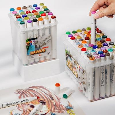 China Marker Pen Set For Students of Non-toxic Wholesale High Quality Magnet Eraser Alcohol Dual Marker Tips for sale