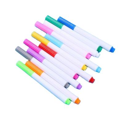 China Water Soluble Whiteboard Dustproof Erasable Blackboard Iquid Chalk Children Plastic PP Chalk 12 Colors for sale