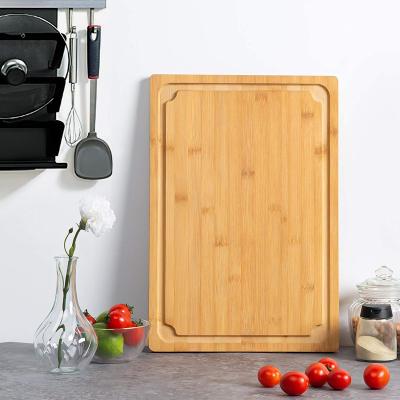 China Sustainable Professional Customized Large Bamboo Wood Cutting Board for sale