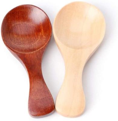 China Newest Curved Sustainable Design To Handle Wooden Spices Cooking Spoon for sale