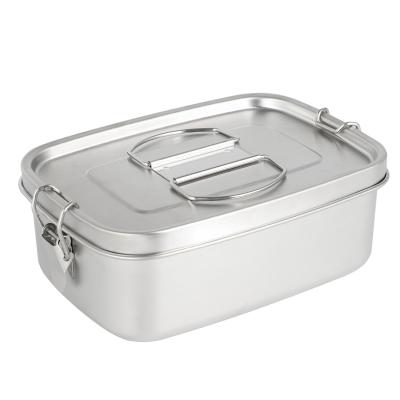 China High Quality Freshness Preservation 304 Stainless Steel Sandwich Box Food Container Bento Lunch Box for sale