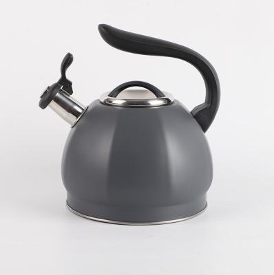 China Household Sustainable Gas Cooker Induction Whistling Kettle Stainless Steel Portable Tea Kettle for sale