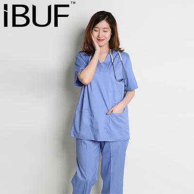 China New Design Anti-Wrinkle Men Dress Uniform Women Scrub Tops for sale