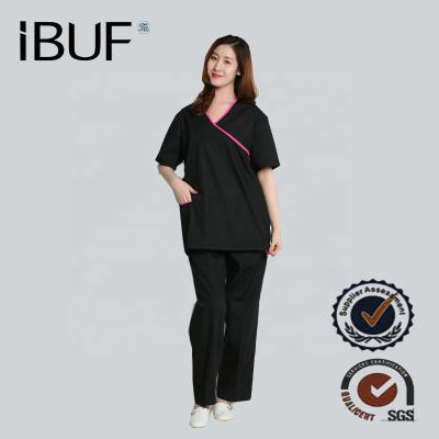 China Simple Anti-Shrink Polyester Medical Suits , Nurse Suit For Male And Female for sale