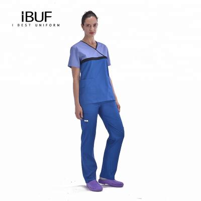 China Anti-wrinkle scrubs in doctor Female Nurse Uniform from Vietnam for sale