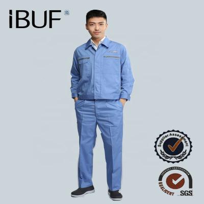 China Anti-Shrink Workwear Sets Unisex Workwear Suits Long Sleeve Jackets+Pants Factory Working Uniforms for sale