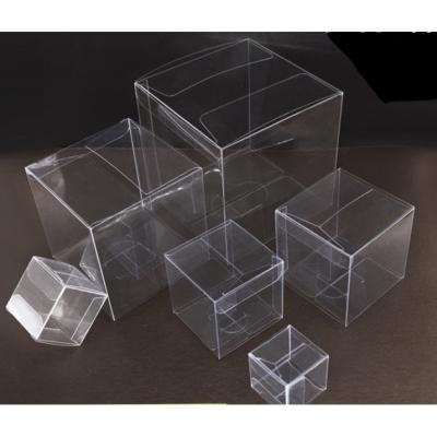 China Gift Folding Clear PET PVC Transparent Plastic Box for sale