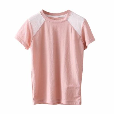 China 100% Cotton Summer Kids Short Sleeve Suit Boys And Girls T-Shirt for sale