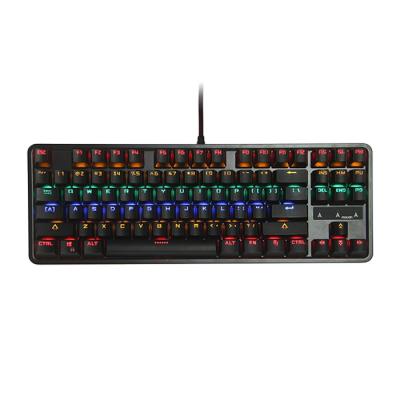 China Professional Anti-ghosting RGB LED Backlight TKL Game Mechanical Keybaord Gaming Accessories with 87/88/89 Key Layout for sale