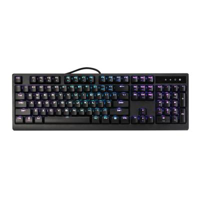 China Best Selling Anti-ghosting Computer Accessories Full Keys Anti-ghosting Gaming Keyboard Mechanical with 16.8 Million Colors RGB LED Backlit for sale