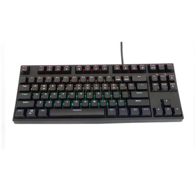 China Anti-Ghosting TKL RGB Mechanical Gaming Keyboard with 16.8 Million Colors RGB LED Back Lit for sale