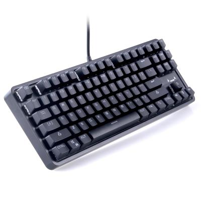 China Anti-ghosting 16.8 million colors RGB LED TKL backlit mechanical keyboard for gaming for sale