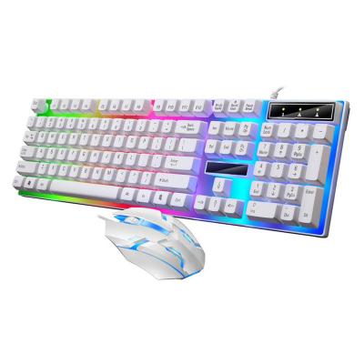 China Factory Price Ultra Thin Cheapest Keyboard and Mouse Gaming Light Combos for sale