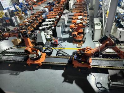 Cina KUKA KR180 R3100-K 6 assi C4 180kg carico utile 3100mm Robot di montaggio del soffitto per varie applicazioni in vendita