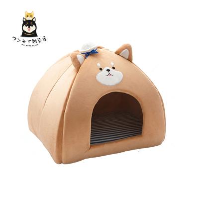 China Durable Washable Indoor Polyester Dog Houses Portable Pet Products Dog And Cat Nest for sale