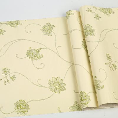 China Waterproof+ECO-Friendly Flower Design Mordern Style PVC Self Adhesive Wallpapers for sale