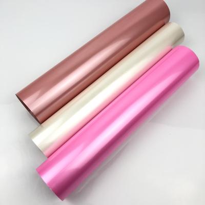 China Printing and stamping white/pink/gold pearl/copper hot stamping foil heat transfer film for wedding card for sale