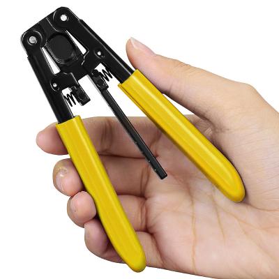 China FTTX COMPTYCO Tool Cable Cutter Fiber Optic Stripper Pliers Optical Stripper For FTTH Cable Stripping Yellow for sale