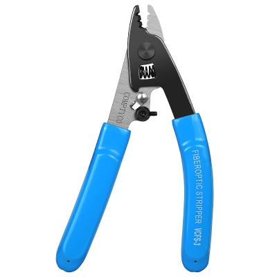 China 2mm-3mm/900° ¼ m-250Î ¼ m/250Î ¼ m-125Î ¼ Three-port Fiber Optic Stripper Pliers / Clamp Strippers FTTH FTTH Tools VCFS-3 Fiber Optic Pliers Fiber Stripping Strippers for sale