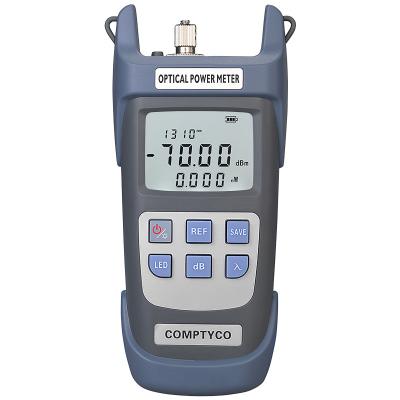 China FTTH COMPTYCO AUA-G710A Fiber Optic Power Meter With LED Light With SC/FC/ST Connector -70 +10dBm Universal Fiber Optic Tester for sale