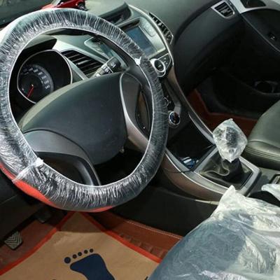 China Customized Clean Logo Printing Car Steering Wheel Cover Car Protector for sale