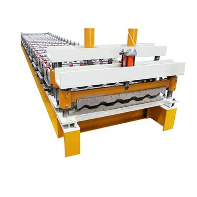 China Building Material Shops 836mm Cold Steel Corrugated Iron Sheet Roofing Tile Making Roll Forming Machine for sale