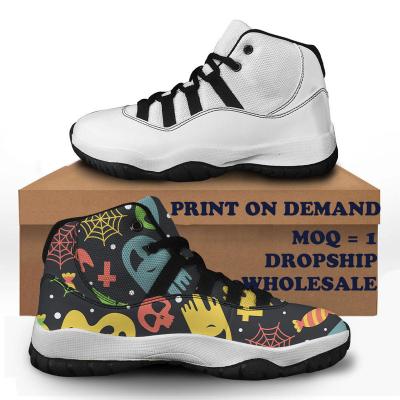 China 1MOQ Durable Dropshipping Customized Logo Sepatu Sneaker Women Mens Printed Casual Shoes Fashion Sports Shoes for sale