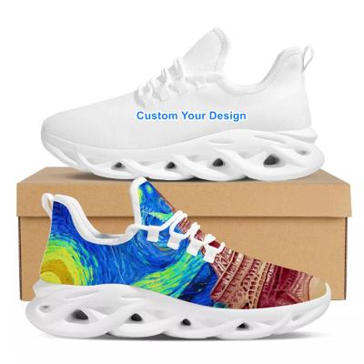 China 1MOQ Durable Dropshipping Customized Printed Logo Sepatu Sneaker Women Mens Casual Shoes Walking Style Shoes Price for sale