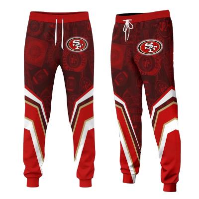 China Anti-Wrinkle Stylish Camouflage Pants Sports Custom NFL 49ers Team Logo Casual Quick Drying Fitness Pants Workout Pants Mens Sports Joggers for sale