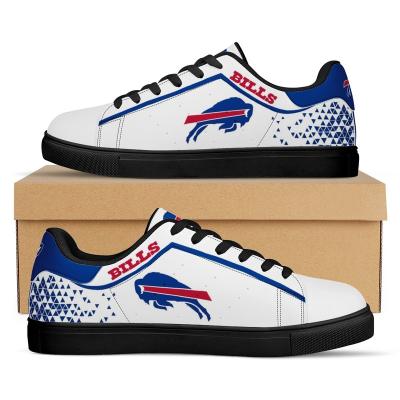 China Fashion NFLE Trend Displays 1Pair Custom Print Logo Name American Football Team Walking AD Superstar Tennis Cheap Skateboard Shoes Men for sale