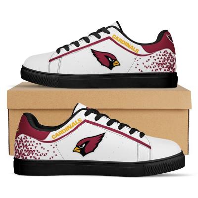 China Custom Fashion Trend NFLE Cardinals 1Pair Print Team Outside Walking Durable Cheap American Football AD Superstar Tennis Skateboard Shoes Men for sale