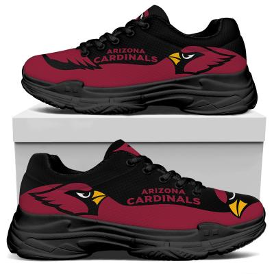 China Custom American Football Team Clumsy Dad Sneaker Custom Comfortable Printed Fashion Trend NFLE Cardinals 1pair Manufacturer Image Shoes Mens for sale