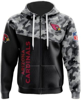 China men women warm autumn winter casual long sleeve Cardinals American Football Team Logo Wholesale NFLE Anti-wrinkle zipper Hoodies jackets for sale