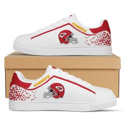 China Fashion Trend NFLE Leaders 1Pair American Football Team Logo Print Superstar AD Superstar Tennis Skateboard Shoes Custom Made Durable Cheap Men for sale